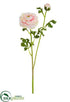 Silk Plants Direct Ranunculus Spray - Pink Soft - Pack of 12