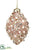 Beaded, Pearl Finial Ornament - Pink Pearl - Pack of 12
