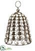 Silk Plants Direct Pearl Bell Ornament - Gold Pearl - Pack of 1