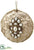 Rhinestone, Pearl Drop Ornament - Gold Pearl - Pack of 6