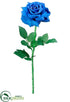 Silk Plants Direct Diana Rose Spray - Blue Deep - Pack of 6