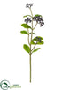 Silk Plants Direct Plastic Berry Spray - Eggplant - Pack of 12