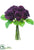 Rose Bouquet - Eggplant - Pack of 12