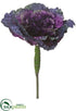 Silk Plants Direct Cabbage Spray - Purple Eggplant - Pack of 12