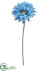 Silk Plants Direct Gerbera Daisy Spray - Turquoise - Pack of 6