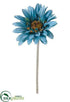 Silk Plants Direct Gerbera Daisy Spray - Turquoise - Pack of 12