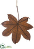 Silk Plants Direct Maple Leaf Ornament - Brown - Pack of 24