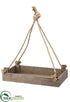 Silk Plants Direct Wood Box - Brown - Pack of 6