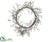 Glittered Berry Wreath Beige - Brown - Pack of 2