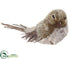 Silk Plants Direct Glittered Sisal Bird - Brown - Pack of 12