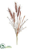 Silk Plants Direct Plastic Plume Spray - Brown - Pack of 12