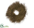 Silk Plants Direct Glittered Tillandsia Wreath - Brown - Pack of 1