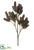Glittered Plastic Pine Cone Spray - Brown - Pack of 12