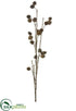 Silk Plants Direct Pine Cone Branch - Brown - Pack of 6