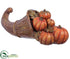 Silk Plants Direct Pumpkin Cornucopia - Brown - Pack of 1