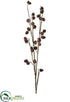 Silk Plants Direct Pine Cone Branch - Brown - Pack of 4