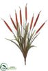 Silk Plants Direct Cattail Grass Bush - Brown - Pack of 12