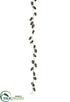 Silk Plants Direct Pine Cone Garland - Brown - Pack of 6