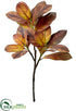 Silk Plants Direct Magnolia Leaf Spray - Brown - Pack of 6