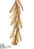 Silk Plants Direct Corn Husk Garland - Beige Brown - Pack of 2