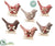 Silk Plants Direct Bird - Red Brown - Pack of 4