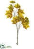 Silk Plants Direct Maple Leaf Spray - Yellow Brown - Pack of 12