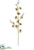 Silk Plants Direct Orchid Spray - Yellow Brown - Pack of 8