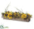Silk Plants Direct Sunflower, Eucalyptus, Pine Cone, Pine Centerpiece - Yellow Brown - Pack of 4