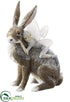Silk Plants Direct Glittered Fairy on Rabbit - Seafoam Brown - Pack of 2