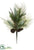 Eucalyptus, Pine Cone, Pine Spray - Green Brown - Pack of 6