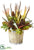 Pine Cone, Eucalyptus, Oak , Magnolia Leaf - Green Brown - Pack of 1