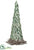 Battery Operated Feather Cone Topiary - Green Brown - Pack of 2