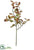 Silk Plants Direct Gardenia Leaf Spray - Green Brown - Pack of 12