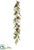 Pine Garland With Pine Cone, Bell - Green Brown - Pack of 6