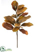 Silk Plants Direct Magnolia Spray - Rust Brown - Pack of 12