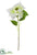 Velvet Poinsettia Spray - Cream - Pack of 12
