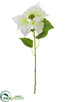 Silk Plants Direct Velvet Poinsettia Spray - Cream - Pack of 12