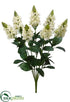 Silk Plants Direct Snapdragon Bush - Cream - Pack of 12