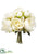 Peony Bouquet - Cream - Pack of 6