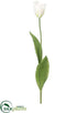 Silk Plants Direct Dutch Tulip Spray - Cream - Pack of 12