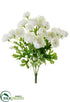 Silk Plants Direct Ranunculus Bush - Cream - Pack of 12