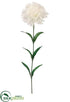 Silk Plants Direct Carnation Spray - Cream - Pack of 12