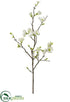 Silk Plants Direct Quince Blossom Spray - Cream - Pack of 12
