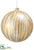 Glass Ball Ornament - Gold Cream - Pack of 1