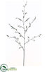 Silk Plants Direct Sequin Twig Spray - Green - Pack of 12