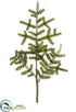 Silk Plants Direct Pine Branch - Green - Pack of 6