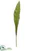 Silk Plants Direct Bird's Nest Fern Leaf Spray - Green - Pack of 12