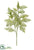 Silk Plants Direct Fern Spray - Green - Pack of 6