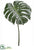 Silk Plants Direct Philodendron Spray - Green - Pack of 12