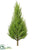 Cedar Tree Bush - Green - Pack of 6